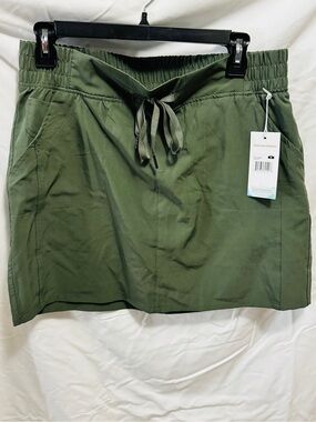 Balance Collection Olive Green Drawstring Skort active pickleball golf M NWT
